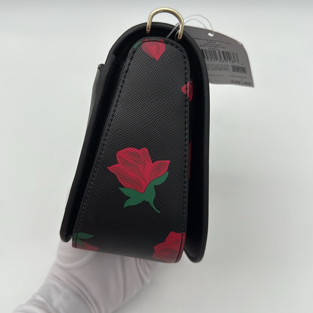 Kate Spade Madison Rose Toss Printed Saddle Bag - Picture 4 of 15